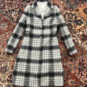Black Fleece By Thom Browne plaid wool coat